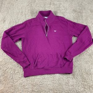 VS PINK Pullover Quarter Zip Sweatshirt